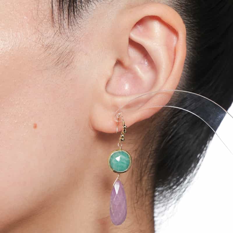 LA SOEUR LA SOEUR＜ラ スール＞バーニーズ　ニューヨーク限定ピアス （アマゾナイト×フォスフォシデライト） NONE(0000)