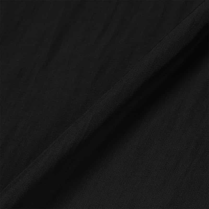 BARNEYS NEW YORK ウォッシャブル ギャザードレス BLACK