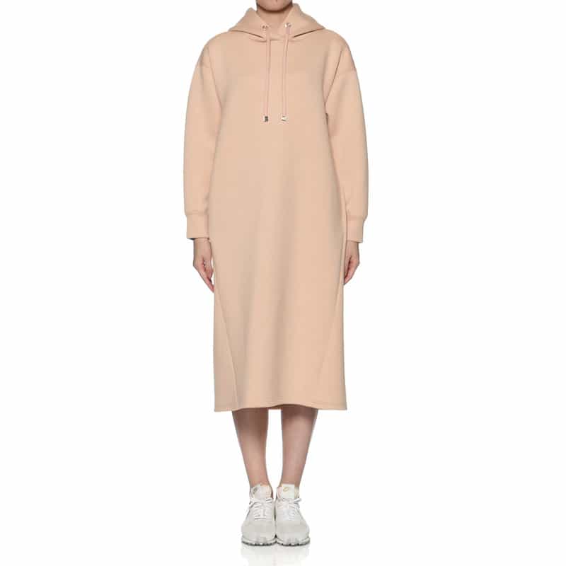 BARNEYS NEW YORK ウォッシャブル フーディドレス PINK