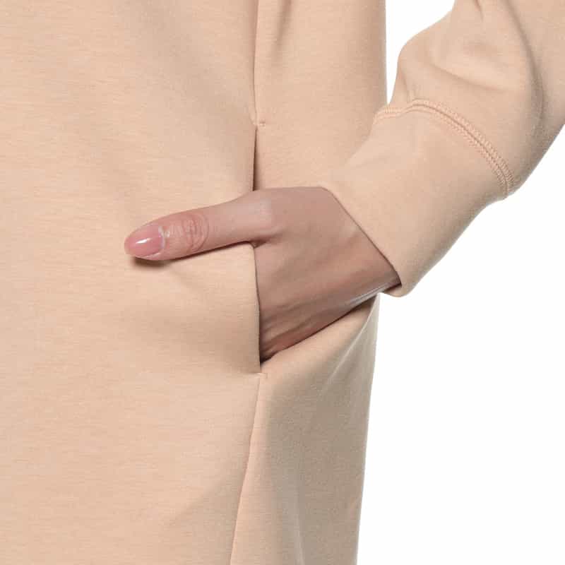 BARNEYS NEW YORK ウォッシャブル フーディドレス PINK