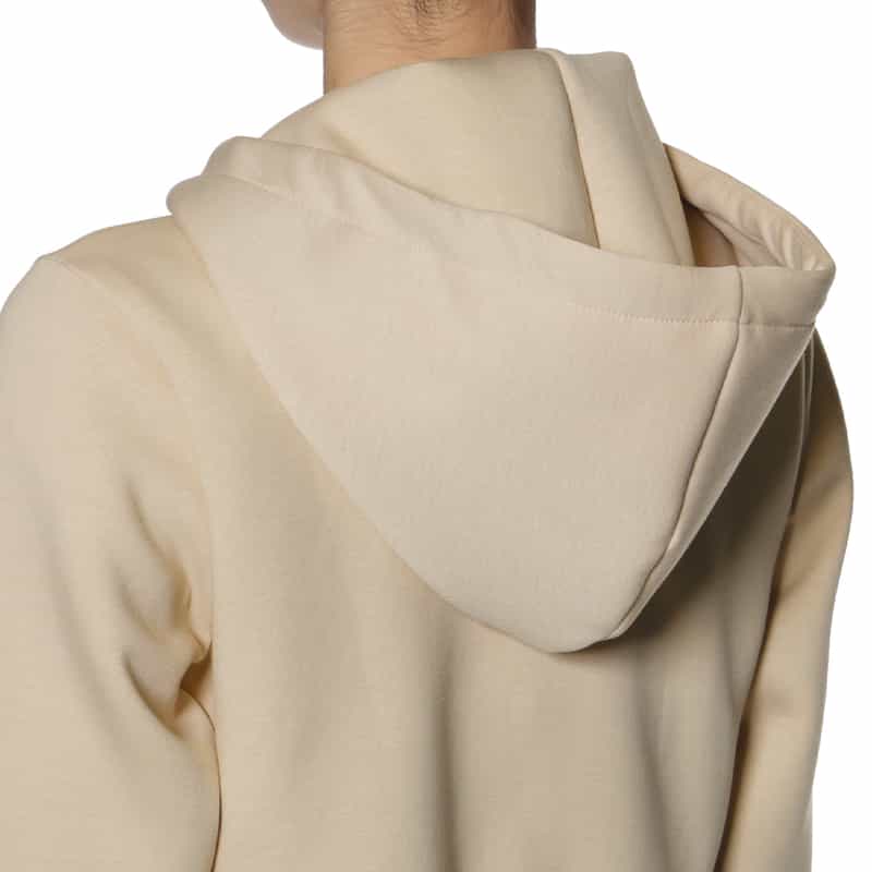 BARNEYS NEW YORK ウォッシャブル コンビネーションバックフリル ジップアップパーカ BEIGE