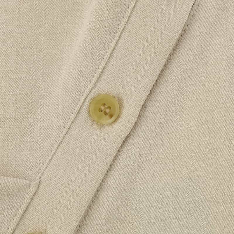 BARNEYS NEW YORK ウォッシャブル ボタン付きコンビネーションカットソー BEIGE