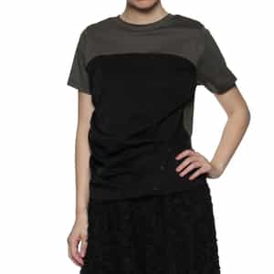 ウォッシャブル ボタン付きコンビネーションカットソー