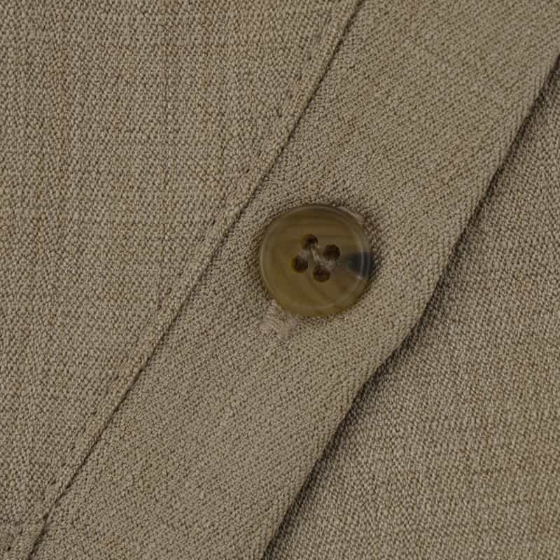 BARNEYS NEW YORK ウォッシャブル ボタン付きコンビネーションカットソー GRAY BEIGE