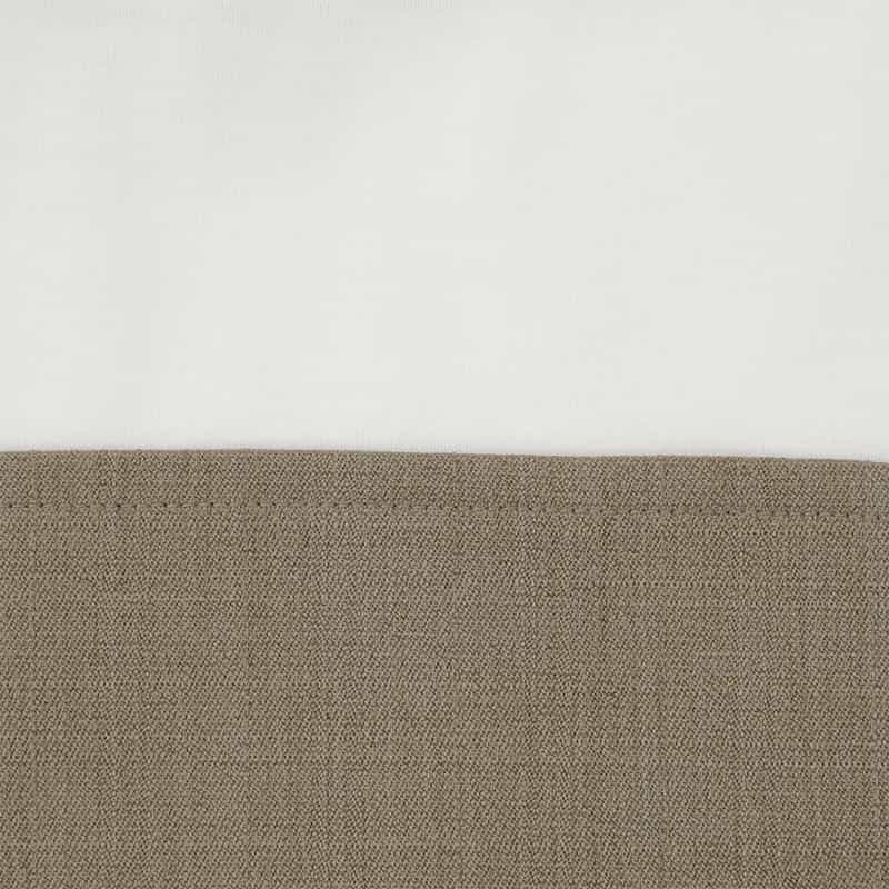 BARNEYS NEW YORK ウォッシャブル ボタン付きコンビネーションカットソー GRAY BEIGE