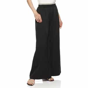 ウォッシャブル ドローストリングワイドパンツ