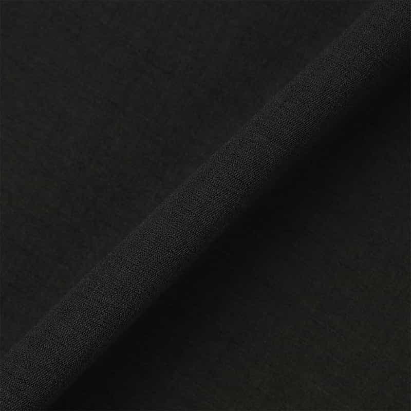 BARNEYS NEW YORK ウォッシャブル ドローストリングワイドパンツ BLACK