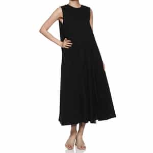 ウォッシャブル チュールコンビネーションロングドレス