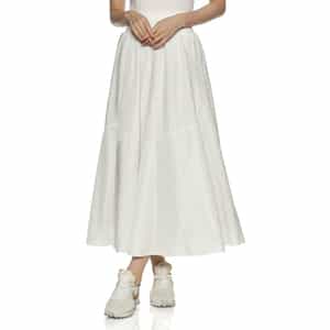 ウォッシャブル 切替ロングスカート