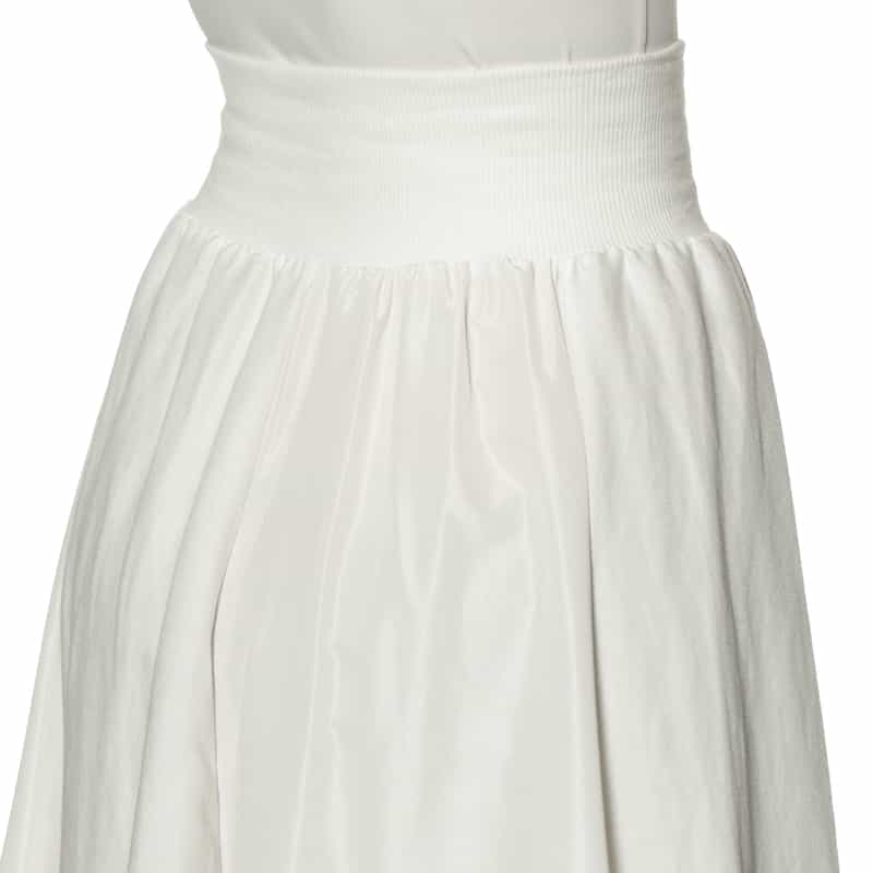 BARNEYS NEW YORK ウォッシャブル 切替ロングスカート OFF WHITE