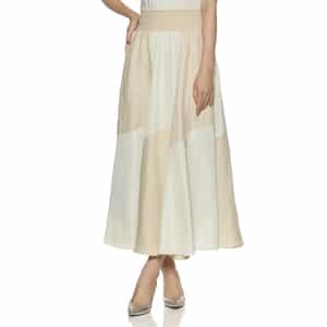 ウォッシャブル 切替ロングスカート