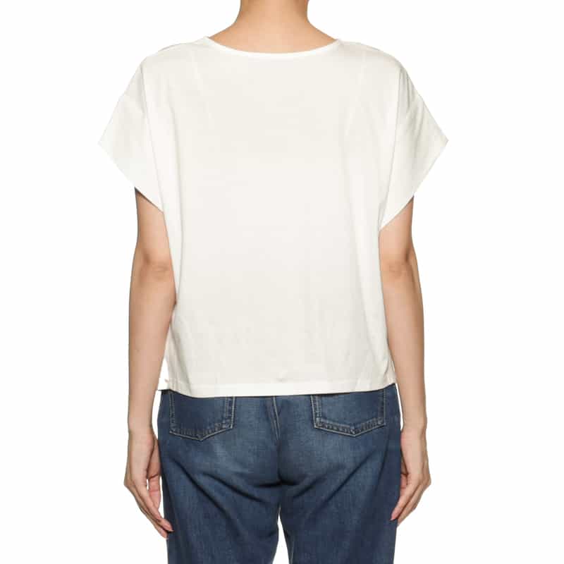 BARNEYS NEW YORK ウォッシャブル ショルダータックカットソー OFF WHITE