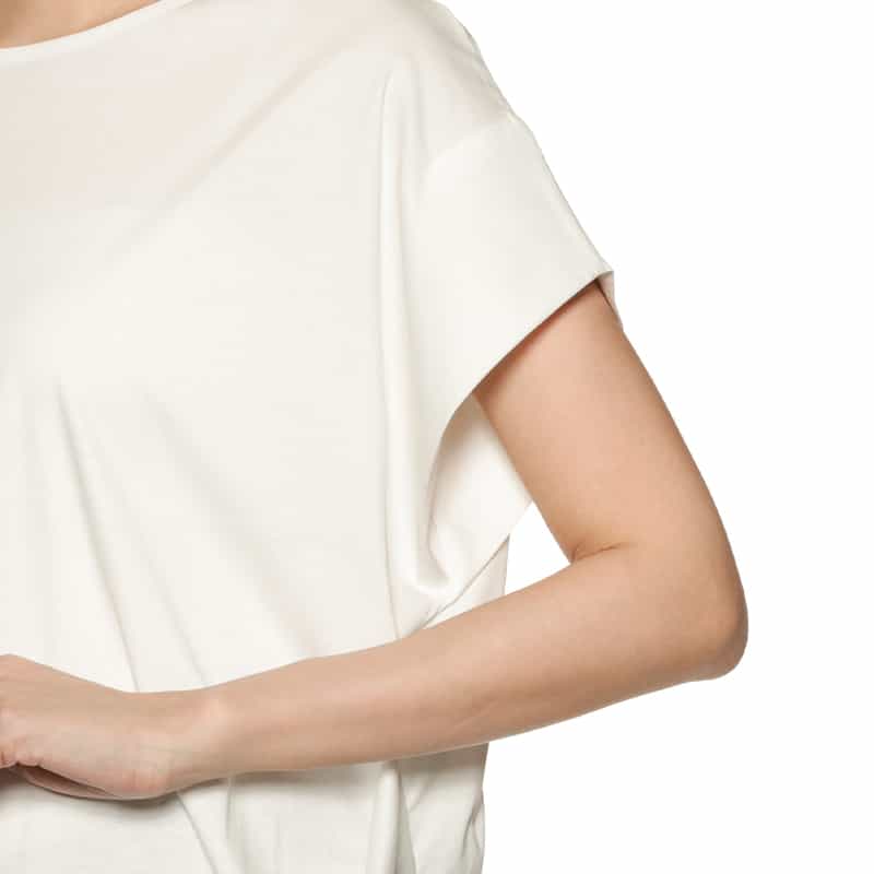 BARNEYS NEW YORK ウォッシャブル ショルダータックカットソー OFF WHITE