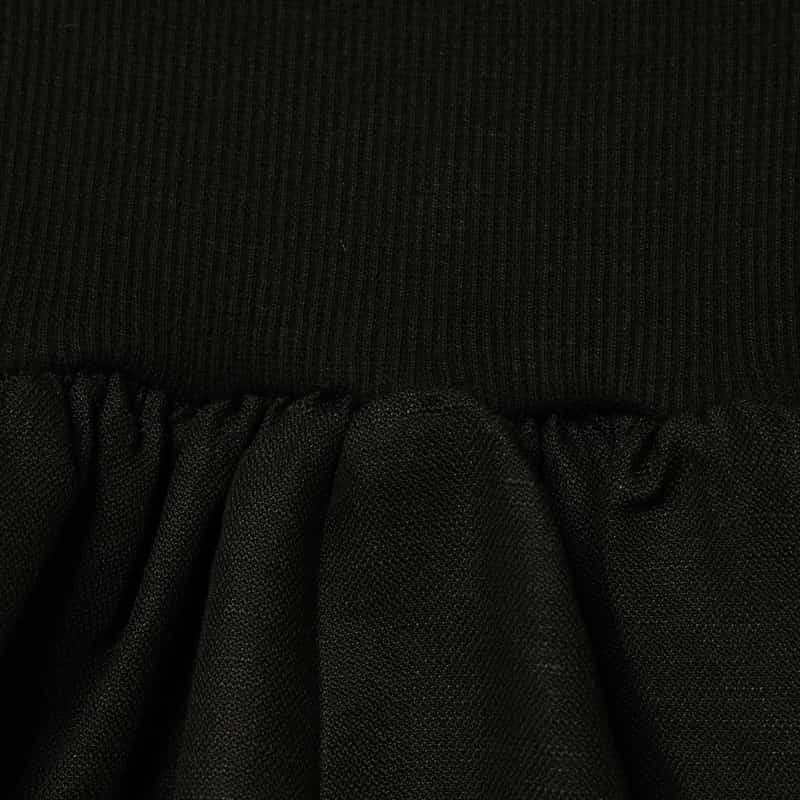 BARNEYS NEW YORK ウォッシャブル ロングスカート BLACK