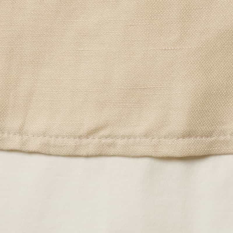 BARNEYS NEW YORK ウォッシャブル 異素材コンビネーションブラウス BEIGE