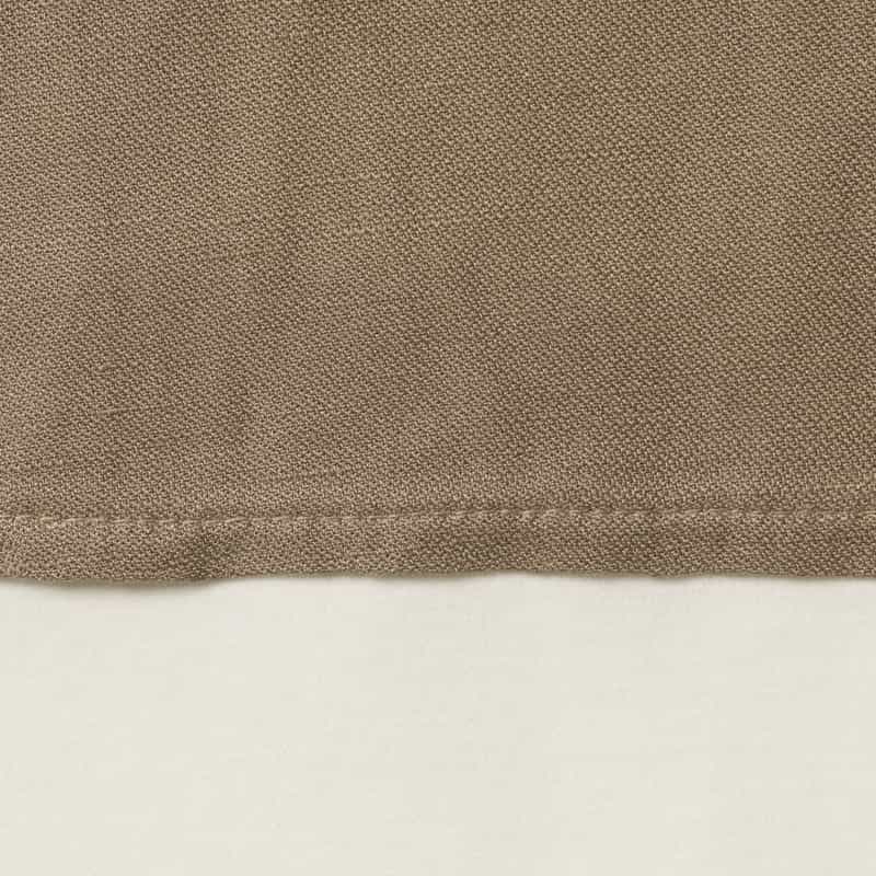 BARNEYS NEW YORK ウォッシャブル 異素材コンビネーションブラウス LIGHT BROWN