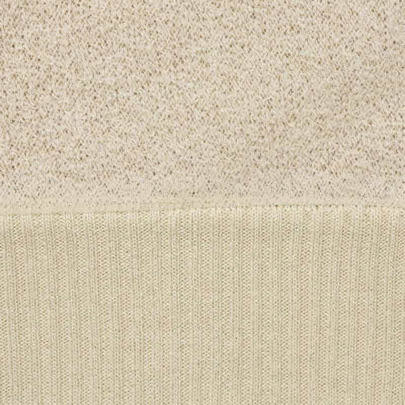 BARNEYS NEW YORK ウォッシャブル チュール素材ニットカーディガン BEIGE