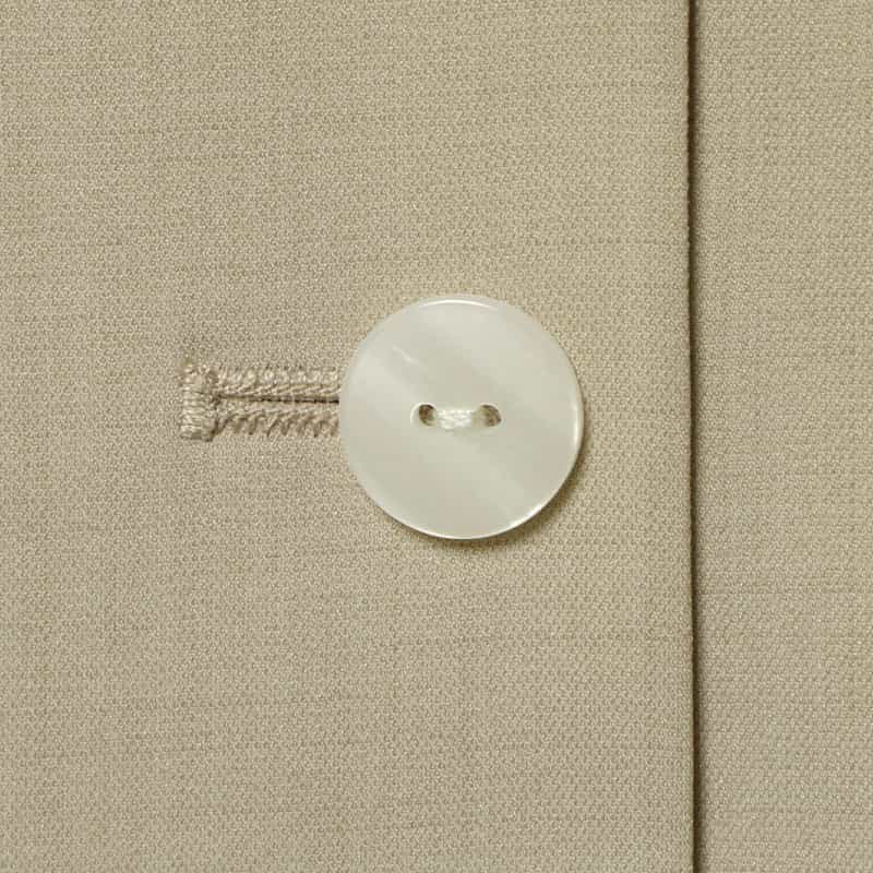 BARNEYS NEW YORK ウォッシャブル リネンライク ダブルジャケット BEIGE