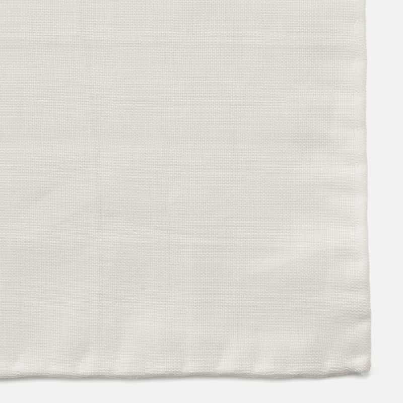 BARNEYS NEW YORK リネン素材ポケットチーフ WHITE