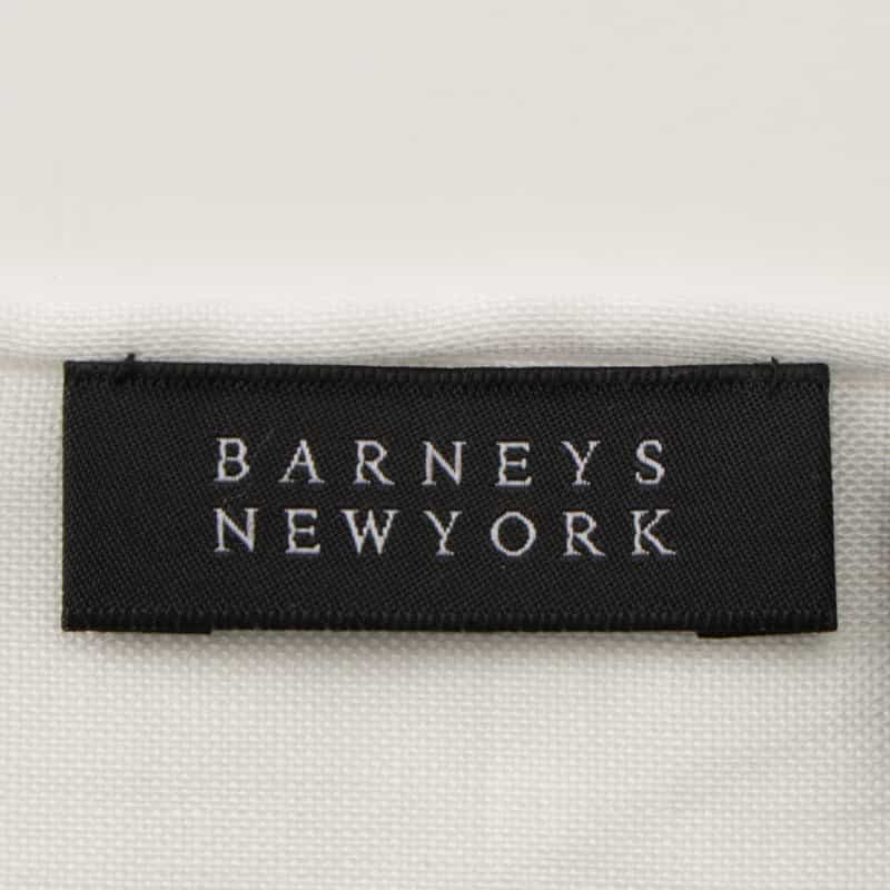 BARNEYS NEW YORK リネン素材ポケットチーフ WHITE