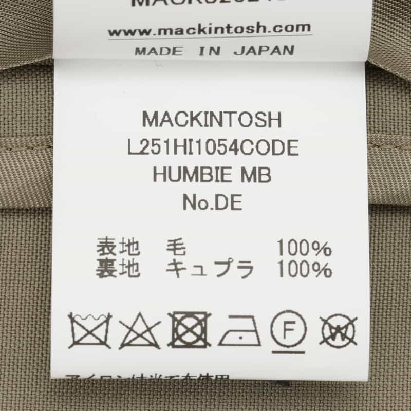 MACKINTOSH MACKINTOSH<マッキントッシュ>ステンカラーショートコート“HUMBIE" LT BEIGE