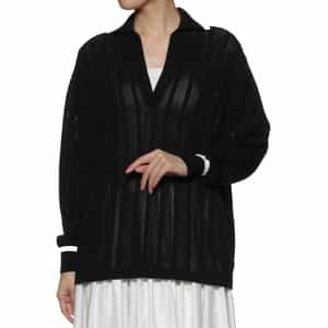 ウォッシャブル メッシュスキッパーニットプルオーバー