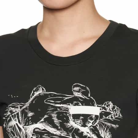 すぐ届く [MM6] ラビットプリントTシャツ MM6｜ホワイトラビットプリント Tシャツ | Rakuten Fashion(楽天