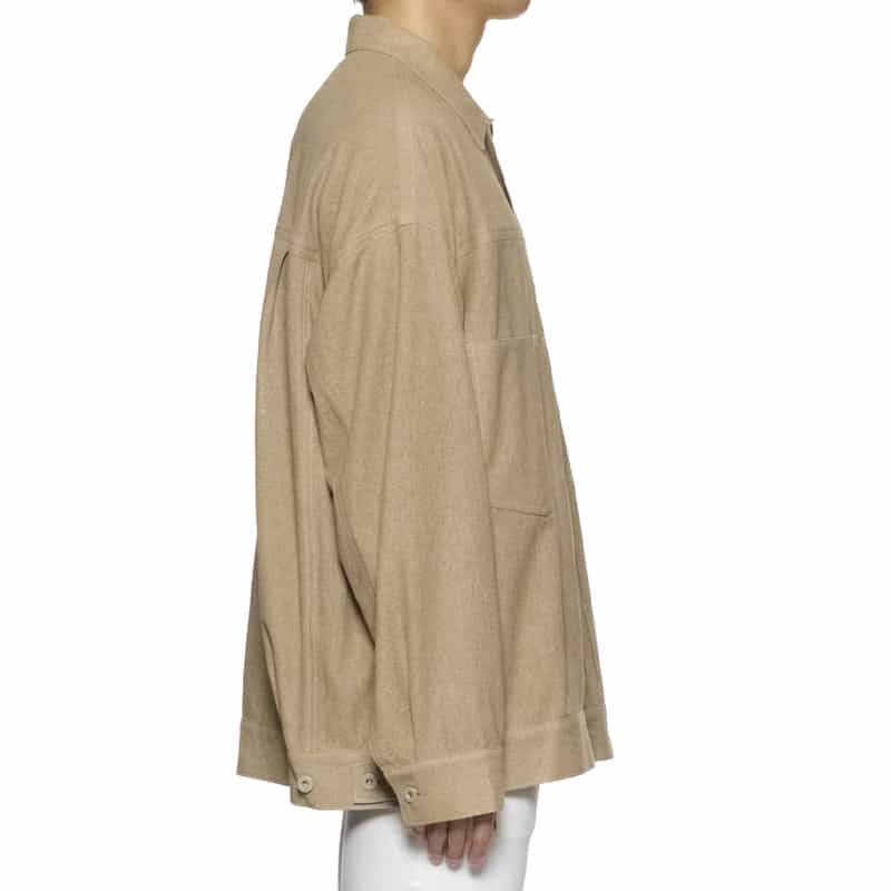 BARNEYS NEW YORK ジャージー素材ワークジャケット BEIGE
