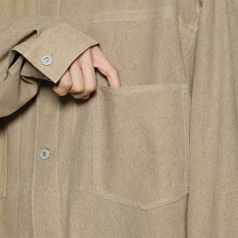 BARNEYS NEW YORK ジャージー素材ワークジャケット BEIGE
