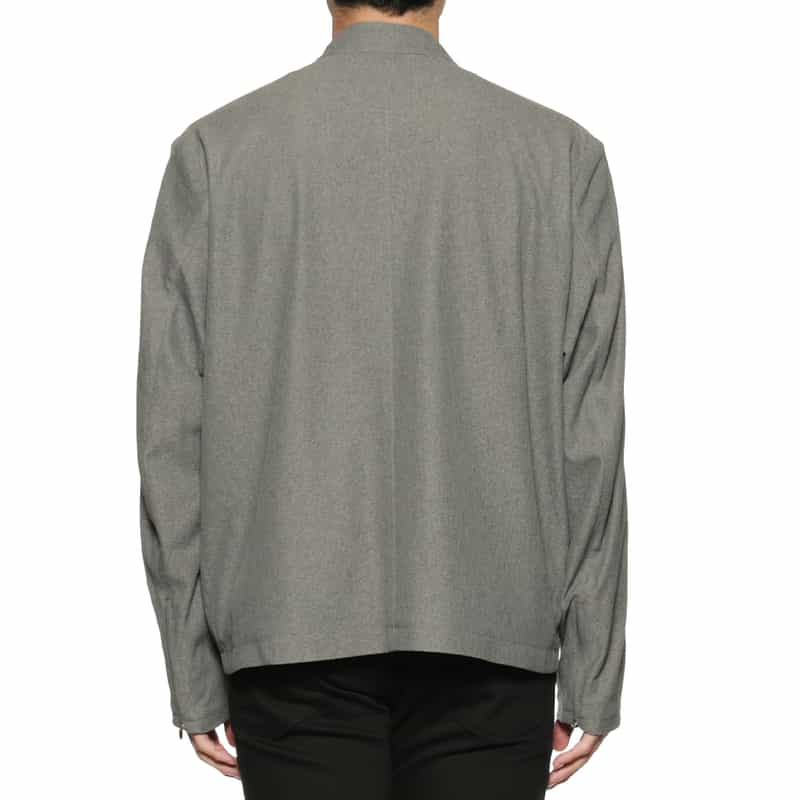 BARNEYS NEW YORK ジャージー素材ライダースジャケット GRAY