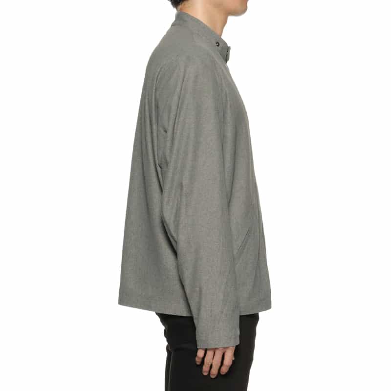 BARNEYS NEW YORK ジャージー素材ライダースジャケット GRAY