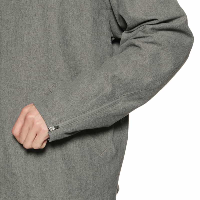 BARNEYS NEW YORK ジャージー素材ライダースジャケット GRAY