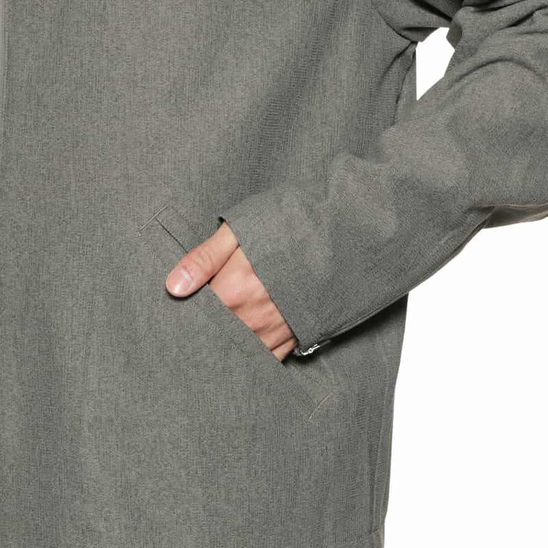 BARNEYS NEW YORK ジャージー素材ライダースジャケット GRAY