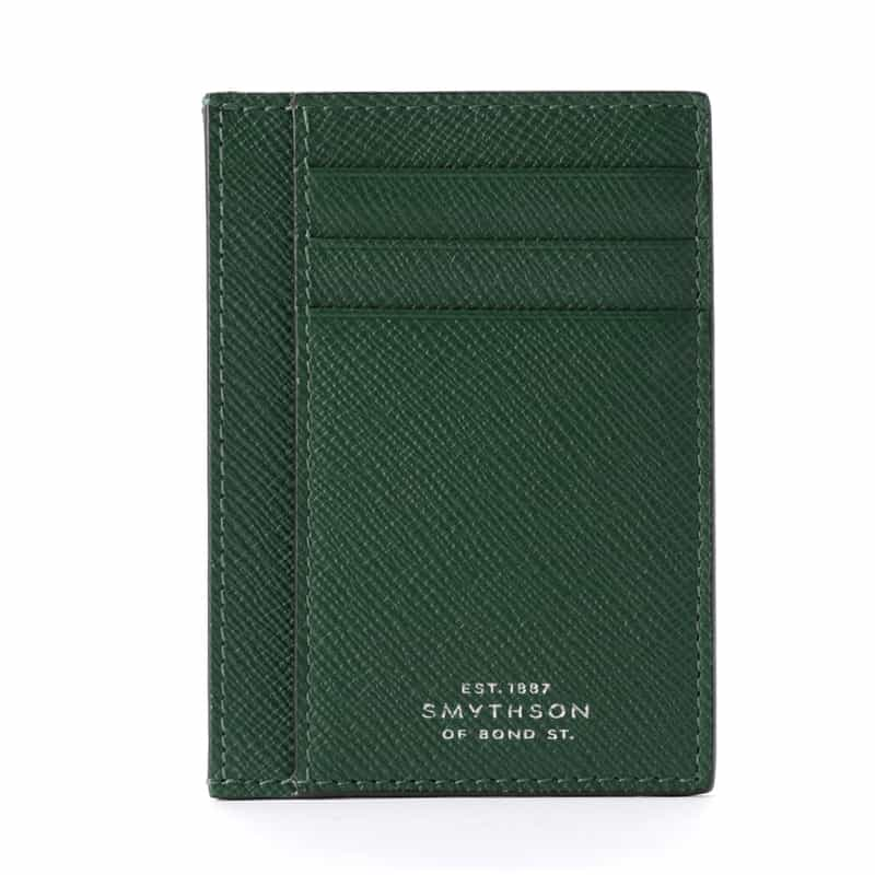 SMYTHSON "PANAMA" レザーカードケース GREEN