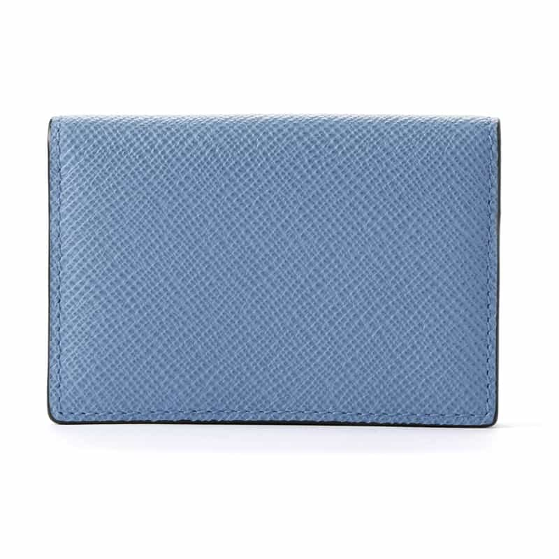 SMYTHSON "PANAMA" レザーカードケース LT BLUE