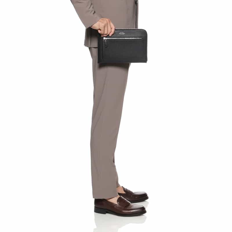 SMYTHSON SMYTHSON＜スマイソン＞ クラッチバッグ BLACK