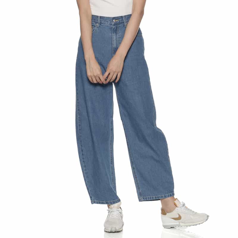 BARNEYS NEW YORK ウォッシャブル カービィデニムパンツ NAVY