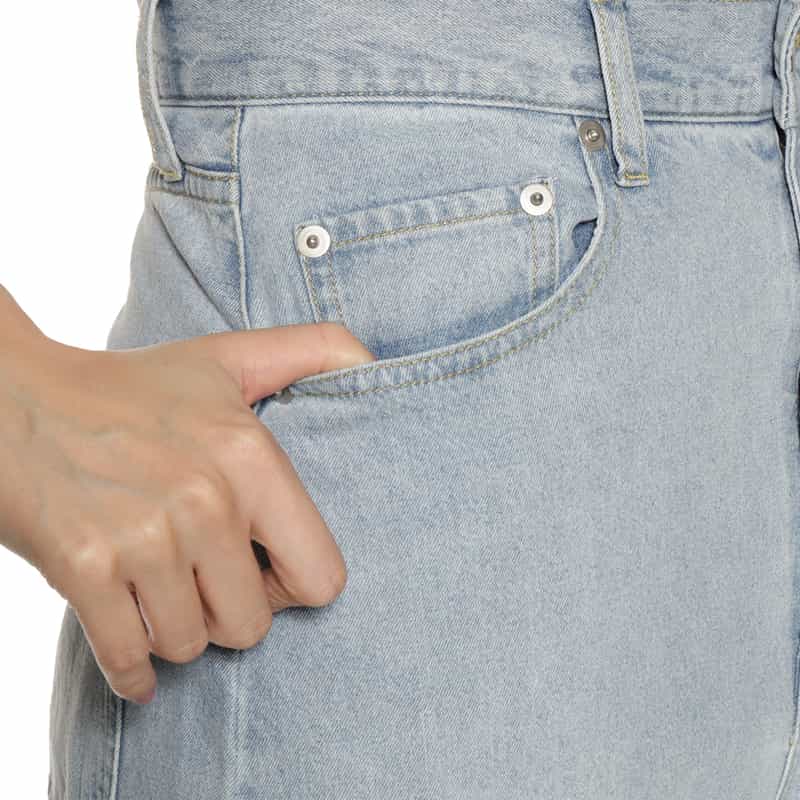 BARNEYS NEW YORK ウォッシャブル カービィデニムパンツ LIGHT BLUE