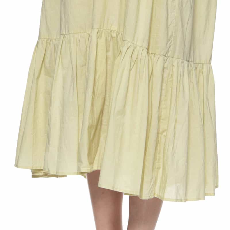 BARNEYS NEW YORK ウォッシャブル エンブロイダリースモックドレス BEIGE