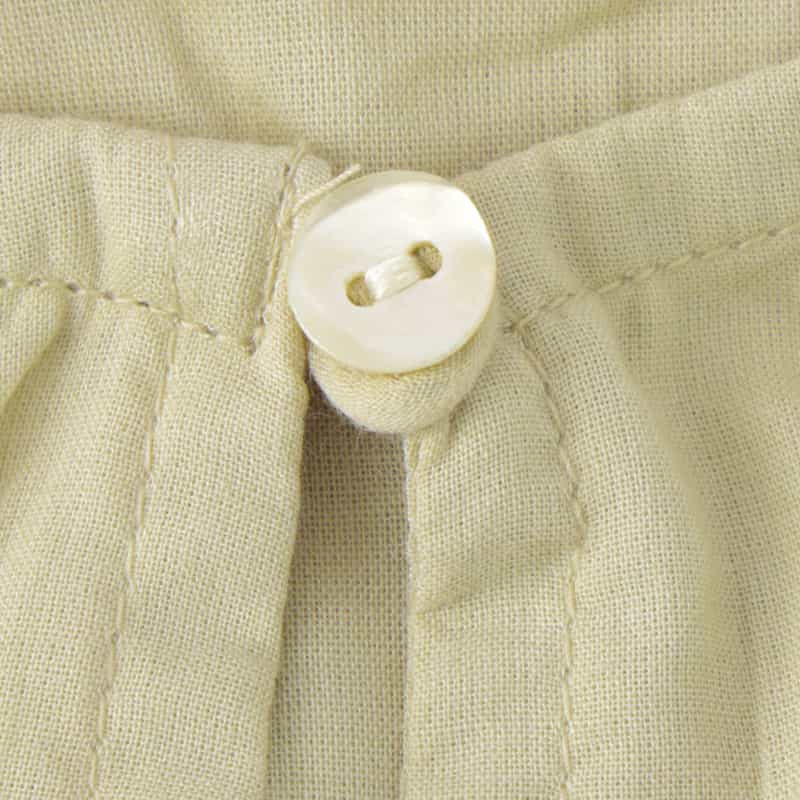 BARNEYS NEW YORK ウォッシャブル エンブロイダリースモックドレス BEIGE