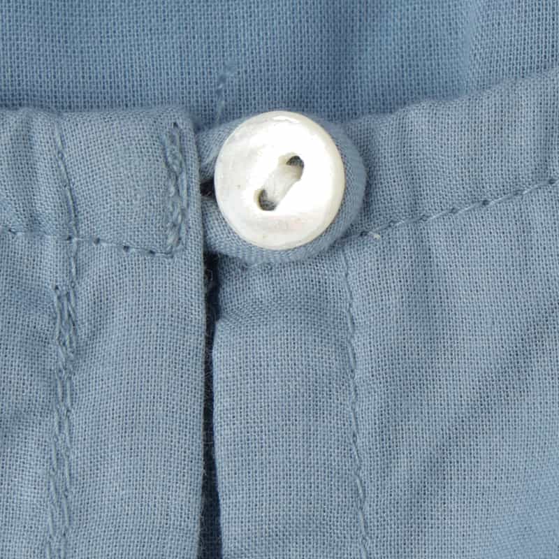 BARNEYS NEW YORK ウォッシャブル エンブロイダリースモックドレス BLUE