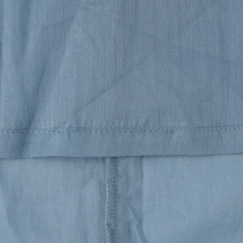 BARNEYS NEW YORK ウォッシャブル エンブロイダリースモックドレス BLUE