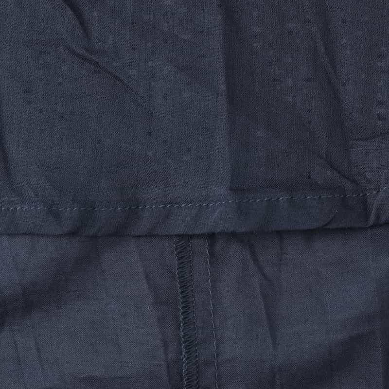 BARNEYS NEW YORK ウォッシャブル エンブロイダリースモックドレス NAVY