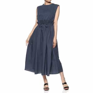 ウォッシャブル ドローコード付ドレス