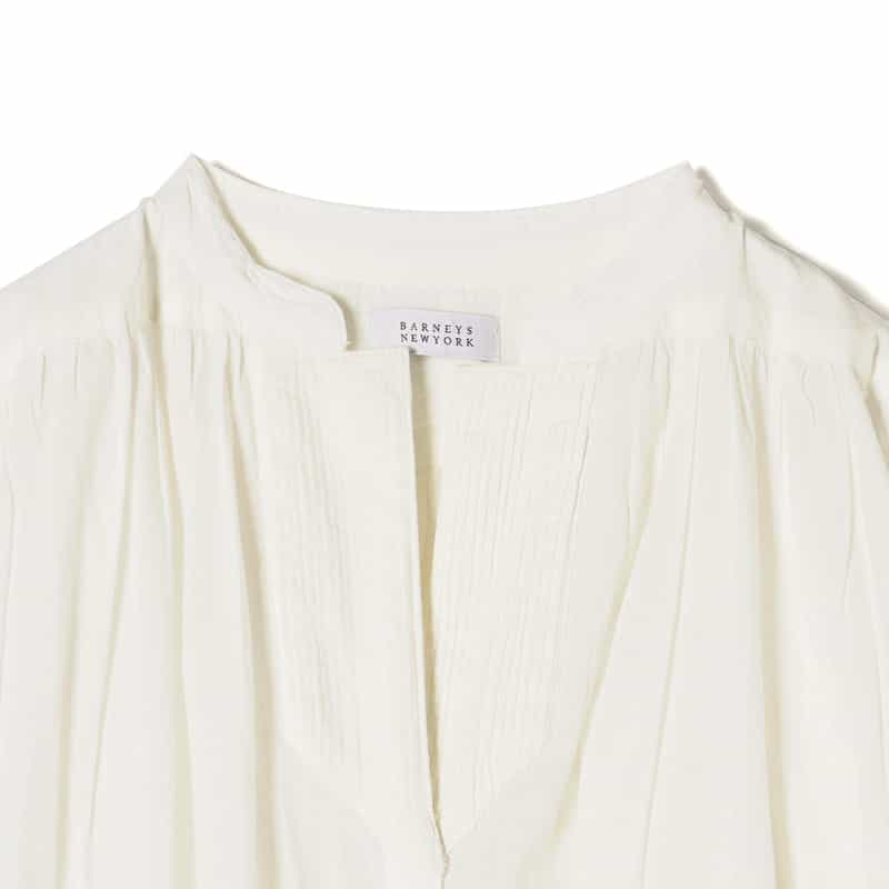 BARNEYS NEW YORK ウォッシャブル ロングドレス WHITE