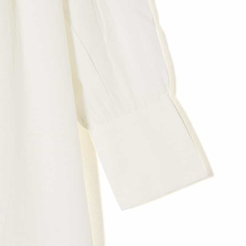 BARNEYS NEW YORK ウォッシャブル ロングドレス WHITE