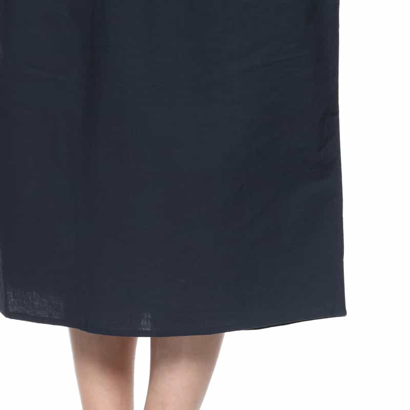 BARNEYS NEW YORK ウォッシャブル キャミソール付きキャップスリーブドレス NAVY