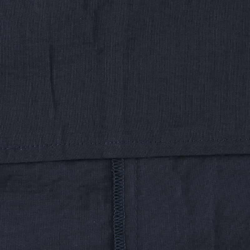 BARNEYS NEW YORK ウォッシャブル キャミソール付きキャップスリーブドレス NAVY