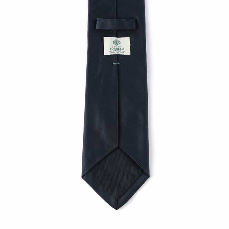 LUIGI  BORRELLI ソリッドタイ NAVY