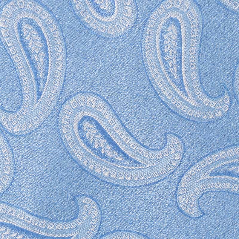 LUIGI  BORRELLI ペイズリー柄タイ LT BLUE